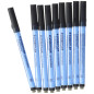 Staedtler Lumocolor Correctable 305 - Feutre Non Permanent Effaçable À Sec Pointe Moyenne 1 Mm Noir, lot de 10 Staedtler Lumocolor Correctable 305 - Feutre Non Permanent Effaçable À Sec Pointe Moyenne 1 Mm Noir, lot de 10