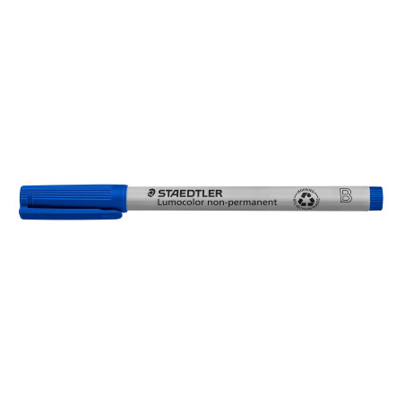 Staedtler Lumocolor 312 - Feutre Non-Permanent Pointe Biseautée 1 À 2,5 Mm Bleu