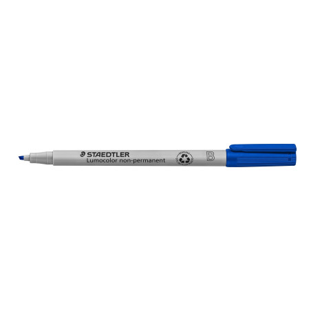Staedtler Lumocolor 312 - Feutre Non-Permanent Pointe Biseautée 1 À 2,5 Mm Bleu