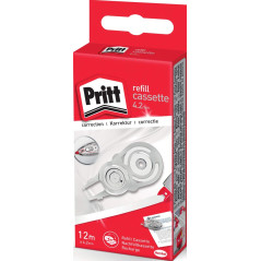 Pritt Cassette de recharge pour roller correcteur Refill Flex Roller Midway, écriture instantanée, pointe flexible et rétractabl