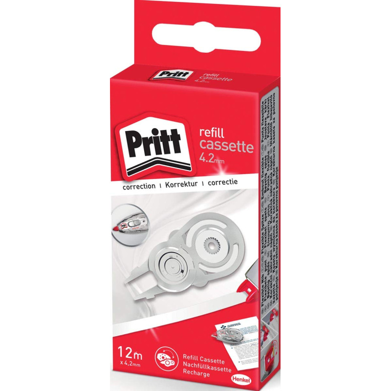 Pritt Cassette de recharge pour roller correcteur Refill Flex Roller Midway, écriture instantanée, pointe flexible et rétractabl Pritt Cassette de recharge pour roller correcteur Refill Flex Roller Midway, écriture instantanée, pointe flexible et rétractabl