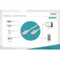 DIGITUS Câble LAN Cat 6-10m - Slim - RJ45 Câble réseau - U/FTP Blindé - Compatible Cat-6A - Gris DIGITUS Câble LAN Cat 6-10m - Slim - RJ45 Câble réseau - U/FTP Blindé - Compatible Cat-6A - Gris
