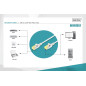DIGITUS Câble LAN Cat 6A - 10m - Slim - RJ45 Câble réseau - U/FTP Blindé - Compatible Cat-6 - Gris DIGITUS Câble LAN Cat 6A - 10m - Slim - RJ45 Câble réseau - U/FTP Blindé - Compatible Cat-6 - Gris