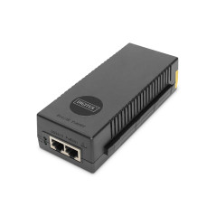 DIGITUS Ethernet PoE+ Injecteur - 10 Gigabit - Budget Power Over Ethernet de 30 W - IEEE 802.3af/at - Détection Automatique des 