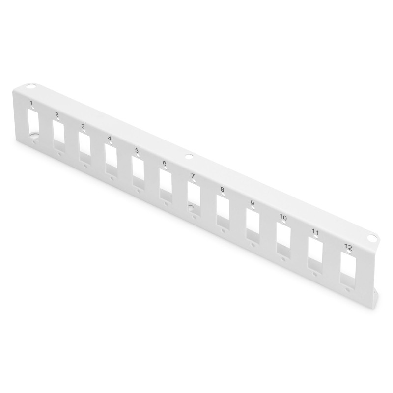 DIGITUS Plaque d'adaptation pour DN-96800M-2-12x coupleurs SC-Duplex, LC-Quad - Convient à l'Unibox Fibre Optique - Gris DIGITUS Plaque d'adaptation pour DN-96800M-2-12x coupleurs SC-Duplex, LC-Quad - Convient à l'Unibox Fibre Optique - Gris