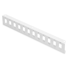 DIGITUS Plaque d'adaptation pour DN-96800M-2-12x coupleurs SC-Duplex, LC-Quad - Convient à l'Unibox Fibre Optique - Gris