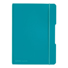 Herlitz 50015993 Cahier Flex PP A5 40 Blatt Kariert Bleu sarcelle des Caraïbes