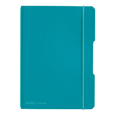 Herlitz 50015993 Cahier Flex PP A5 40 Blatt Kariert Bleu sarcelle des Caraïbes