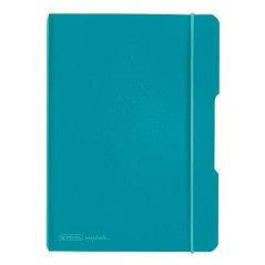 Herlitz 50015993 Cahier Flex PP A5 40 Blatt Kariert Bleu sarcelle des Caraïbes