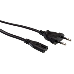 ROLINE Câble d'alimentation avec connecteur IEC 320 C7 Euro CEE 7/16 droit I Câble d'alimentation pour petits appareils I 2 pôle