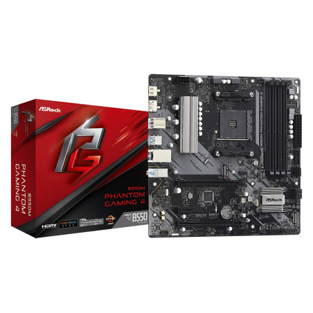 Asrock B550M Phantom Gaming 4 AMD B550 Emplacement AM4 Micro ATX