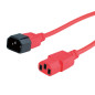 ROLINE câble d'alimentation avec prise PC - IEC320 C14 mâle / C 13 femelle - rouge 1,8 m ROLINE câble d'alimentation avec prise PC - IEC320 C14 mâle / C 13 femelle - rouge 1,8 m