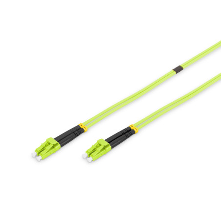 DIGITUS DK-2533-01-5 – Câble À Fibre Optique OM5 – 1 m – LC à LC – Câble Fibre Optique Duplex – 1/10/40/100 Gbit/s – MM Multimod