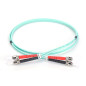 DIGITUS DK-2511-10/3 – Câble À Fibre Optique OM3 – 10 m – ST à ST – Câble Fibre Optique Duplex – 1/10/40/100 Gbit/s – MM Multimo
