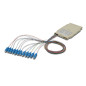 DIGITUS Cassette d'épissure Fibre Optique - 12 Pigtails - pré-assemblé - SC - OM4 - teinté dans la Masse Selon DIN IEC 60304 - B