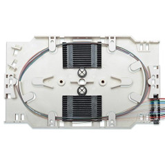 DIGITUS Cassette d'épissure Fibre Optique - 12 Pigtails - pré-assemblé - LC - OM4 - teinté dans la Masse Selon DIN IEC 60304 - B