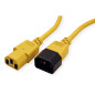 ROLINE câble d'alimentation avec prise PC - IEC320 C14 mâle / C 13 femelle - jaune 1,8 m ROLINE câble d'alimentation avec prise PC - IEC320 C14 mâle / C 13 femelle - jaune 1,8 m