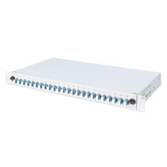 DIGITUS Boîte d'épissure Fibre Optique 24 couplages - LC - OS2-1U 19 Pouces - Single-Mode Duplex - avec Cassette d'épissure - Mo