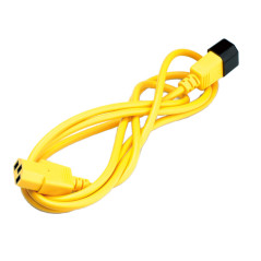 ROLINE câble d'alimentation avec prise PC - IEC320 C14 mâle / C 13 femelle - jaune 1,8 m