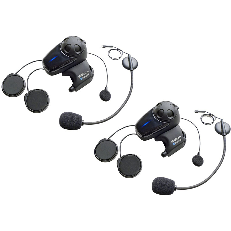 Sena SMH10 Casque Audio & Intercom Bluetooth avec Micro Universel, Pack Double Sena SMH10 Casque Audio & Intercom Bluetooth avec Micro Universel, Pack Double