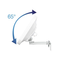 Metronic 498144 Antenne Satellite Plate H V Blanc
