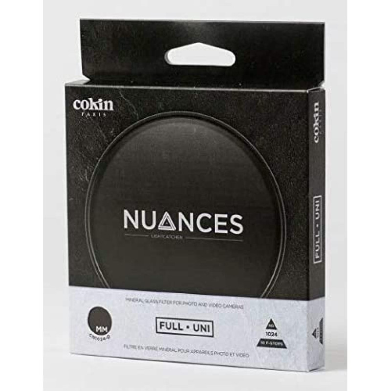 Filtre densité Neutre uni Nuances ND1024 ø77mm Filtre densité Neutre uni Nuances ND1024 ø77mm