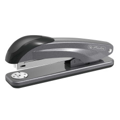 herlitz 50025473 Agrafeuse en métal pour agrafes n° 24/6, anthracite métallisé, 1 pièce