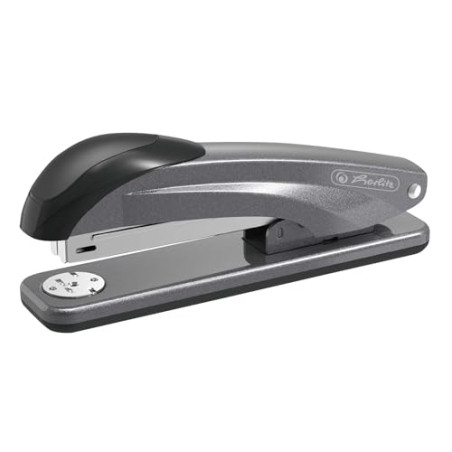 herlitz 50025473 Agrafeuse en métal pour agrafes n° 24/6, anthracite métallisé, 1 pièce