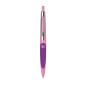 Herlitz a_ Stylo à bille rétractable, rose/violet, 1 pièce (1 pièce)