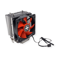 Xilence A402 AMD Ventilateur de processeur, 92mm PWM Ventilateur, 130W TDP, rouge/noir/argent