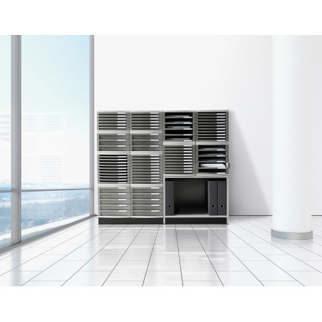 HAN Module à tiroirs CONTUR – système de classement moderne et modulaire, extensible, avec 10 tiroirs ouverts pour documents jus