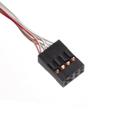 SilverStone SST-CPS03 - Mini SAS SFF8087 interne 36 broches vers câble épais et protégé 4 SATA 7 broches (avec bande latérale), 