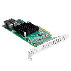 SilverStone SST- ECS05 - Carte PCI-E Express Gen 3.0 niveau serveur x8 ports SAS(12Gb/s) / SATA(6Gb/s) contrôleur LSISAS3008, su