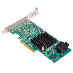 SilverStone SST- ECS05 - Carte PCI-E Express Gen 3.0 niveau serveur x8 ports SAS(12Gb/s) / SATA(6Gb/s) contrôleur LSISAS3008, su