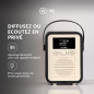 VQ Retro Mini Radio DAB Plus/DAB avec Bluetooth, FM et Radio Réveil Fonction - Alimentée par Secteur et Batterie Radio Portable VQ Retro Mini Radio DAB Plus/DAB avec Bluetooth, FM et Radio Réveil Fonction - Alimentée par Secteur et Batterie Radio Portable