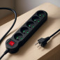 Maclean MCE183 rallonge Electrique Band Barrette d'alimentation 5 Prises (1.4 m) Maclean MCE183 rallonge Electrique Band Barrette d'alimentation 5 Prises (1.4 m)