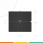 Filtre à charbon actif FAC FC22 – Compatible Bosch DHZ5136, Siemens LZ51351, Neff Z5123X5 – Haute performance – Dimensions 258x2