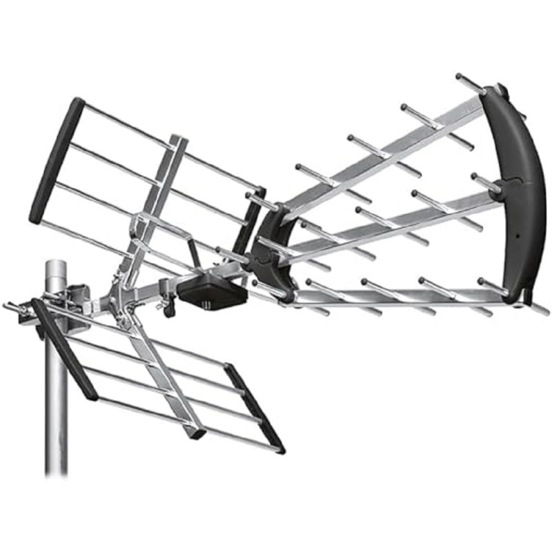 ASTRELL 011034 Antenne d'extérieur TV Trinappe 20dB, Signal Puissant pour Meilleur Qualié de Réception Chaines TNT Télé HD - fil ASTRELL 011034 Antenne d'extérieur TV Trinappe 20dB, Signal Puissant pour Meilleur Qualié de Réception Chaines TNT Télé HD - fil