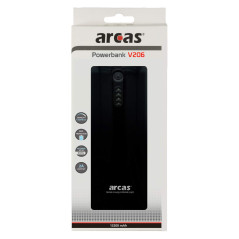 Arcas 20730206 Powerbank V206 13000 mAh Noir/Blanc