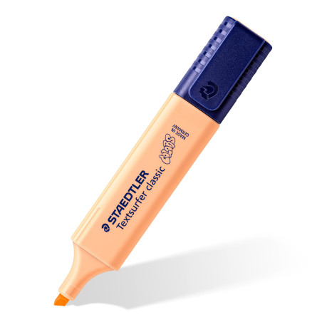 Staedtler Textsurfer Classic, Surligneurs pastel de haute qualité, Pointe biseau de 1 à 4 mm, Étui plastique avec 6 surligneurs