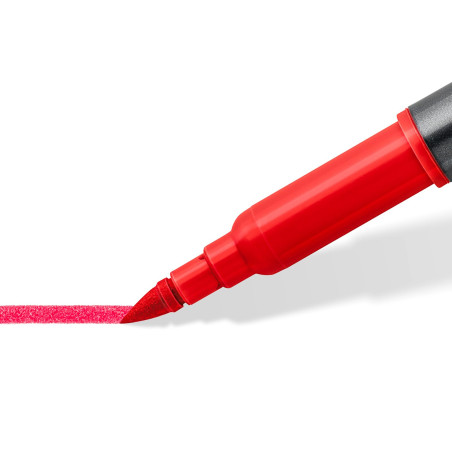 Staedtler Feutres de coloriage aquarellables à double pointe, Pointe pinceau 1-6 mm et pointe fine 0.5-0.8 mm, Étui plastique av