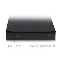 Ewent Boîtier de Disque Dur 2,5 Pouces,USB Type A 3.2 Gen 1 (USB 3.0) vers SATA III/UASP, 5Gbit/s, Boîtier Externe de Disque Dur