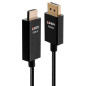 LINDY Câble actif DisplayPort vers HDMI avec HDR, 3 m LINDY Câble actif DisplayPort vers HDMI avec HDR, 3 m