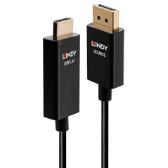 LINDY Câble actif DisplayPort vers HDMI avec HDR, 3 m