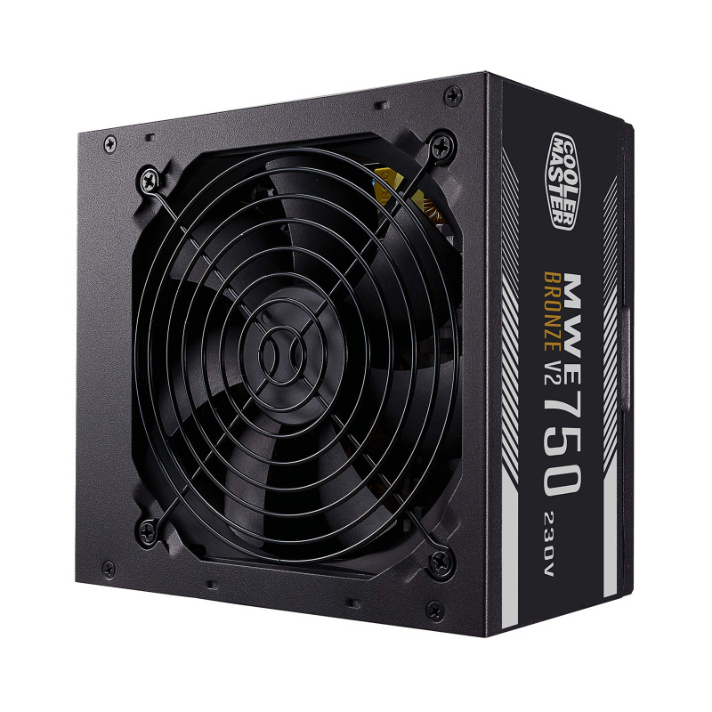 Cooler Master MWE 750 Bronze 230V V2, Bloc Alimentation PC 80 PLUS Bronze, Ventilateur HDB Sensible à la Température, Circuit DC
