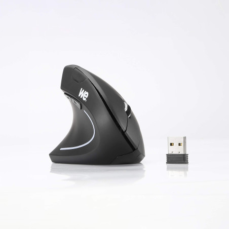 WE Souris Verticale sans Fil Gaucher 5 Boutons, 2.4GHz Rechargeable Souris Ergonomique, Mouse Verticale Droitier DPI Réglable -
