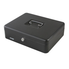 HMF 108-02 Caisse à Monnaie monnayeur, 30 x 24 x 9 cm, noir