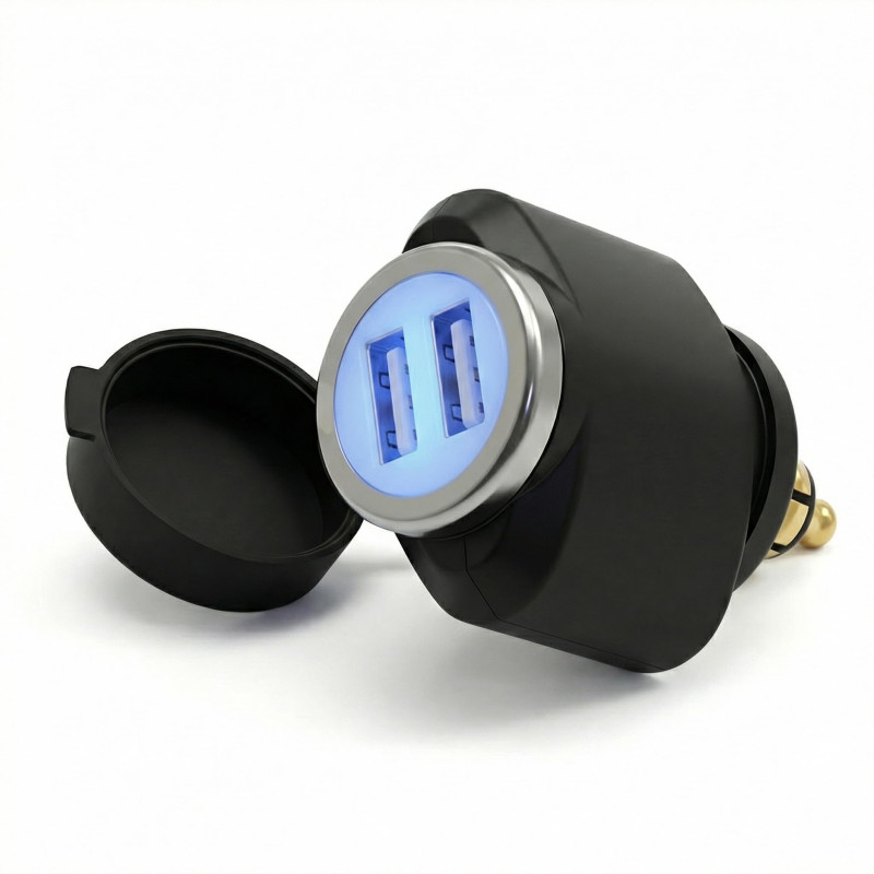 Cliff-Top Adaptateur USB pour Prise DIN de Moto 3,3A – Adaptateur DIN vers USB Compatible BMW Triumph Tiger avec Connecteur Hell Cliff-Top Adaptateur USB pour Prise DIN de Moto 3,3A – Adaptateur DIN vers USB Compatible BMW Triumph Tiger avec Connecteur Hell