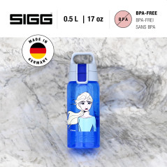 Sigg - Gourde Enfant - Viva One Elsa II (Disney) - Convient Aux Boissons Gazeuses - Étanche - Lavable Au Lave-Vaisselle - Sans B