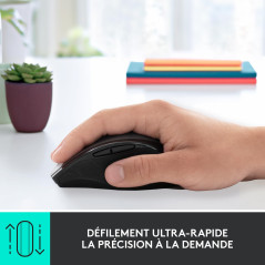 Logitech Souris M705 Marathon Sans Fil, Récepteur USB Unifying 2,4 GHz, 1000 PPP, 5 Boutons Programmables, Pile Durée 3 ans, Com